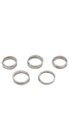 8 OTHER REASONS SIMPLE BAND RING SET
