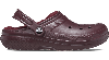 Crocs Classic Lined Clog In Dark Cherry