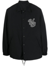 Y-3 LOGO-EMBROIDERED SHIRT JACKET