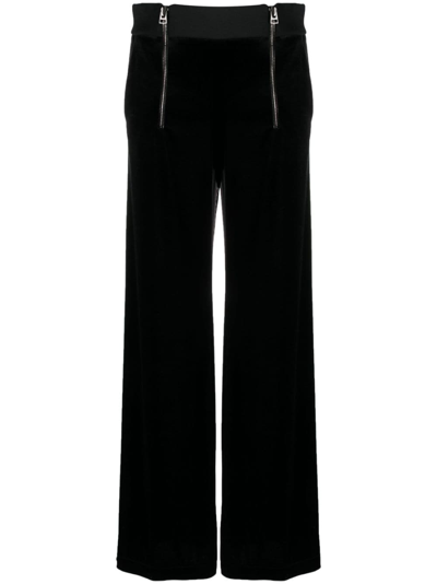 Tom Ford High-waisted Wide-leg Trousers In Black