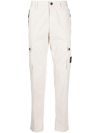 STONE ISLAND COMPASS-PATCH SLIM CARGO TROUSERS