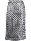 FEDERICA TOSI SEQUIN-EMBELLISHED MIDI SKIRT