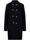 Giambattista Valli Double-breasted Wool-blend Coat In Black