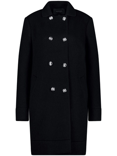 Giambattista Valli Double-breasted Wool-blend Coat In Black