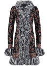 GIAMBATTISTA VALLI POPPING PAISLEY FRINGED SEQUIN COAT