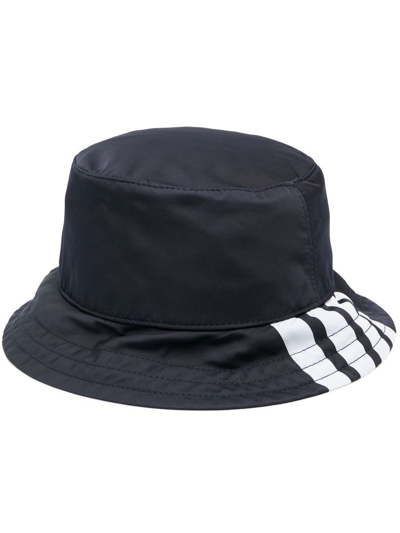 Thom Browne 4-bar Bucket Hat In Blue