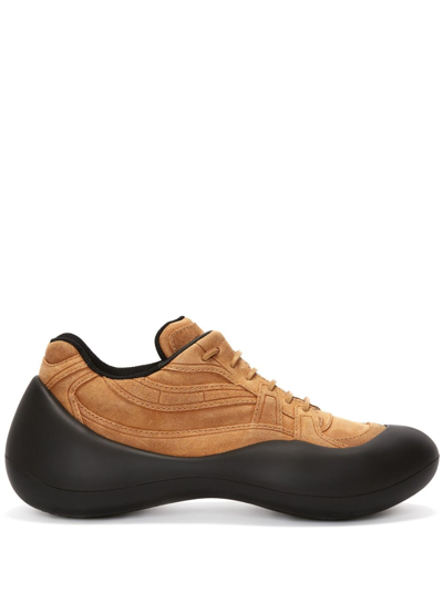 Jw Anderson Tan Bumper Hike Sneakers In Brown