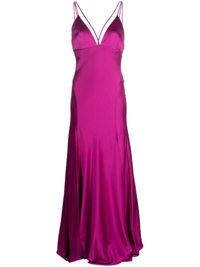 strapless open back dress Rachel Allan 70706 Satin Fitted Cutout Gown