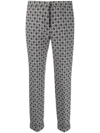 Etro Floral-print Tailored Trousers In Blue