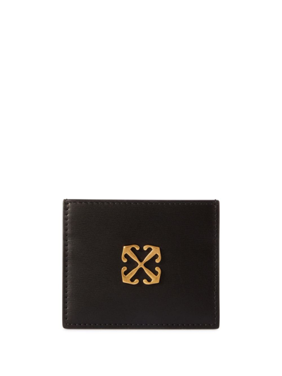 Off-white Jitney Card Holder In Black