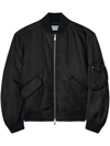Off-white Nylon Bomber Jacket In Black