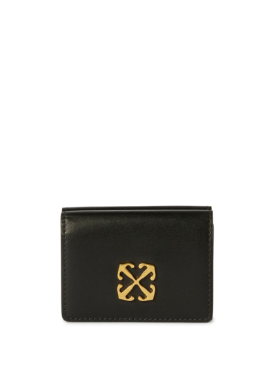 Off-white Jitney Leather Wallet In Black