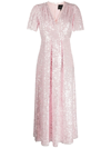 Needle & Thread Woman Midi Dress Light Pink Size 12 Recycled Polyester In Pink