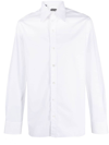 Tom Ford Broadcloth Button Long Sleeve Shirt In White