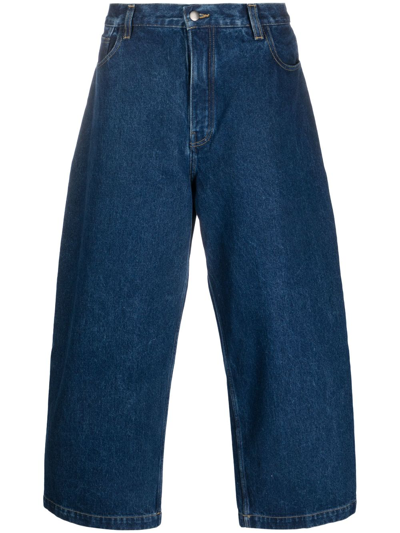 Studio Nicholson Paolo Wide-leg Jeans In Blue