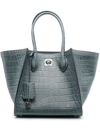 ERMANNO SCERVINO LOGO-STAMP CROCODILE-EFFECT TOTE BAG