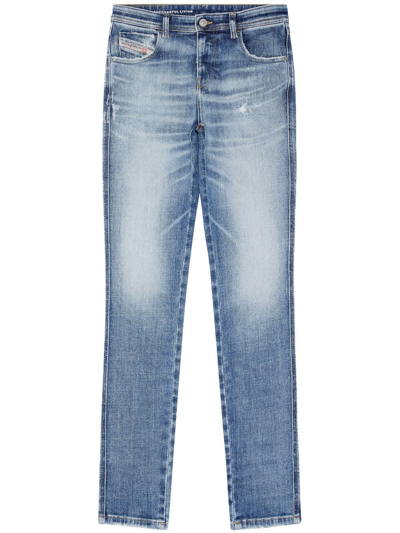 Diesel 2015 Babhila 09g35 Skinny Jeans In Blue