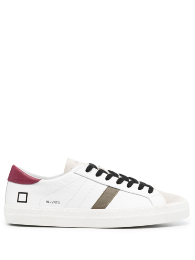 Date Court Low-top Leather Sneakers In White