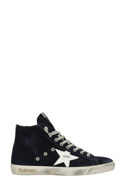 Golden Goose Francy Sneakers In Leather In Blue