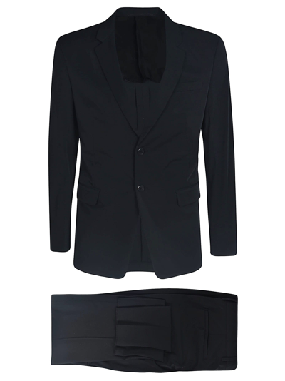 Prada Single-breasted Suit In Black