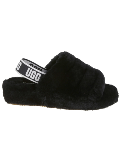 UGG UGG FLUFF YEAH SLIDE BLACK