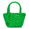 Alanui Woven Leather Tote Bag In Green