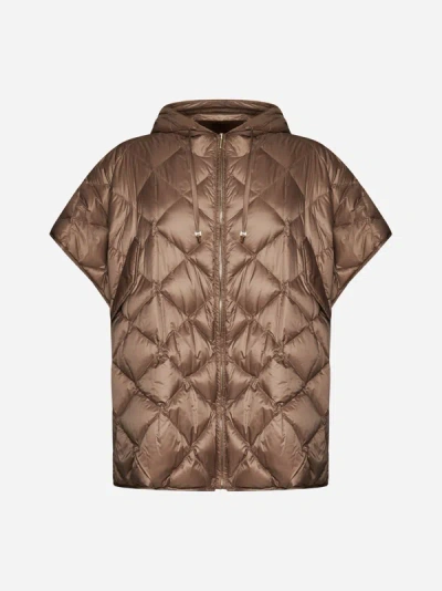 Max Mara The Cube Treman Quilted Nylon Down Jacket In Desert Camel