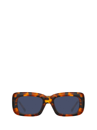 Linda Farrow X The Attico Square Frame Sunglasses In Multi