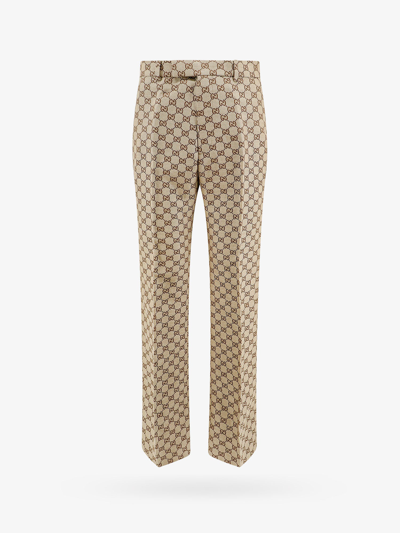 Gucci Trouser In Neutrals