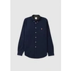 PAUL SMITH PAUL SMITH MENS LS TAILORED FIT ZEBRA SHIRT IN NAVY