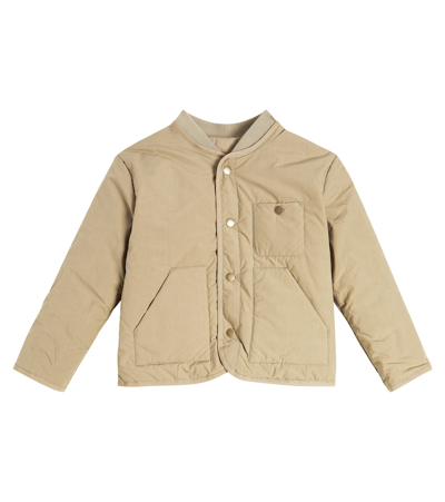 Bonpoint Kids' Duran Cotton Jacket In Beige