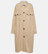 Isabel Marant Étoile Fontia Wool-blend Coat In Brown