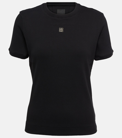 Givenchy 4g Cotton Jersey T-shirt In Black