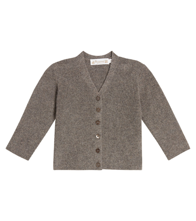Bonpoint Baby Daevon Cashmere Cardigan In Brown
