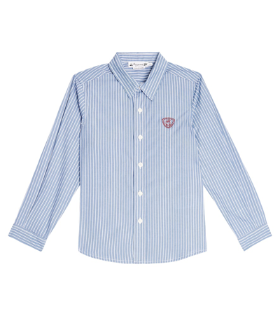 Bonpoint Kids' Tangui Cotton Shirt In Blue