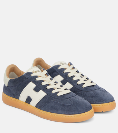 Hogan Cool Suede Low-top Sneakers In Blue