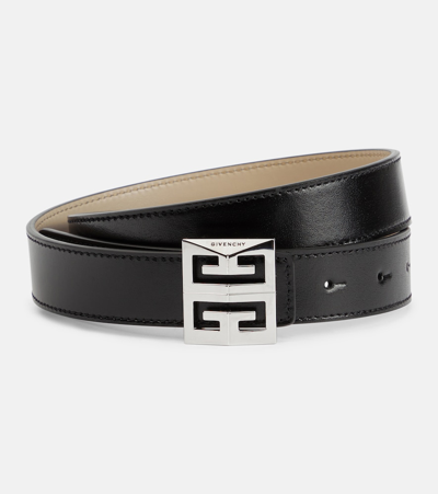 Givenchy Black 4g Leather Belt