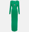 Safiyaa Women's Zhad Embellished Heavy Crepe Gown In Green