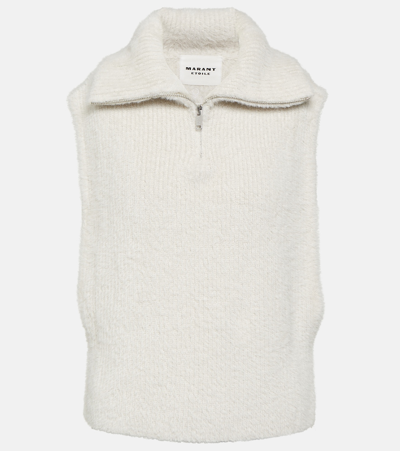 Isabel Marant Étoile Milie High-neck Sweater Vest In White