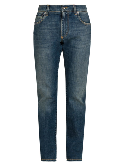 Dolce & Gabbana Men's Walton Skinny Jeans In Variante Abbinata