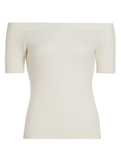 Naadam Women's Coastal Cashmere Sweater In White