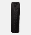 Giuseppe Di Morabito Mid-rise Satin-finish Maxi Skirt In Black