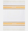Burberry Striped Cotton Beach Towel In Multicoloured