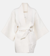 Wardrobe.nyc Wool And Silk Wrap Jacket In White