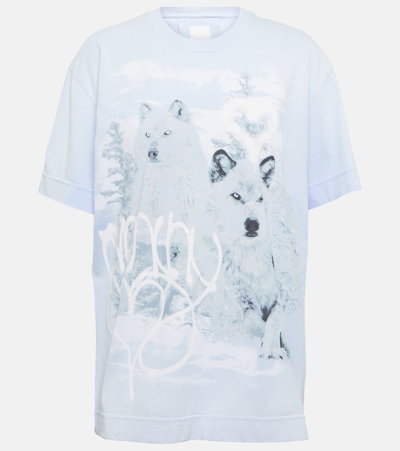 Givenchy X Chito Printed Cotton Jersey T-shirt In Blue