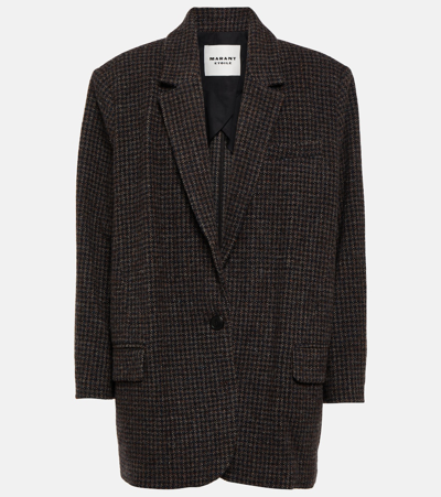 Marant Etoile Cikaito Single-breasted Wool Blazer In Braun