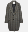 MARANT ETOILE LIMIZA HERRINGBONE OVERSIZED WOOL COAT