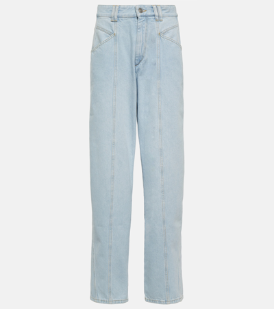 Isabel Marant Lemony Wide-leg Jeans In Blue