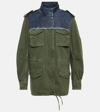 Chloé Utilitarian Safari Cotton Jacket In Green