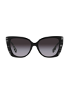 Burberry Woman Sunglass Be4393 Meryl In Grey Flash
